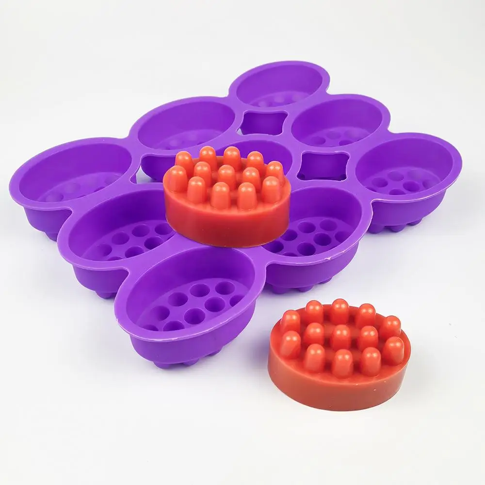 2 Hole Silicone Soap Mold Oval - Soap Making Kit For Beginners 评论和价格