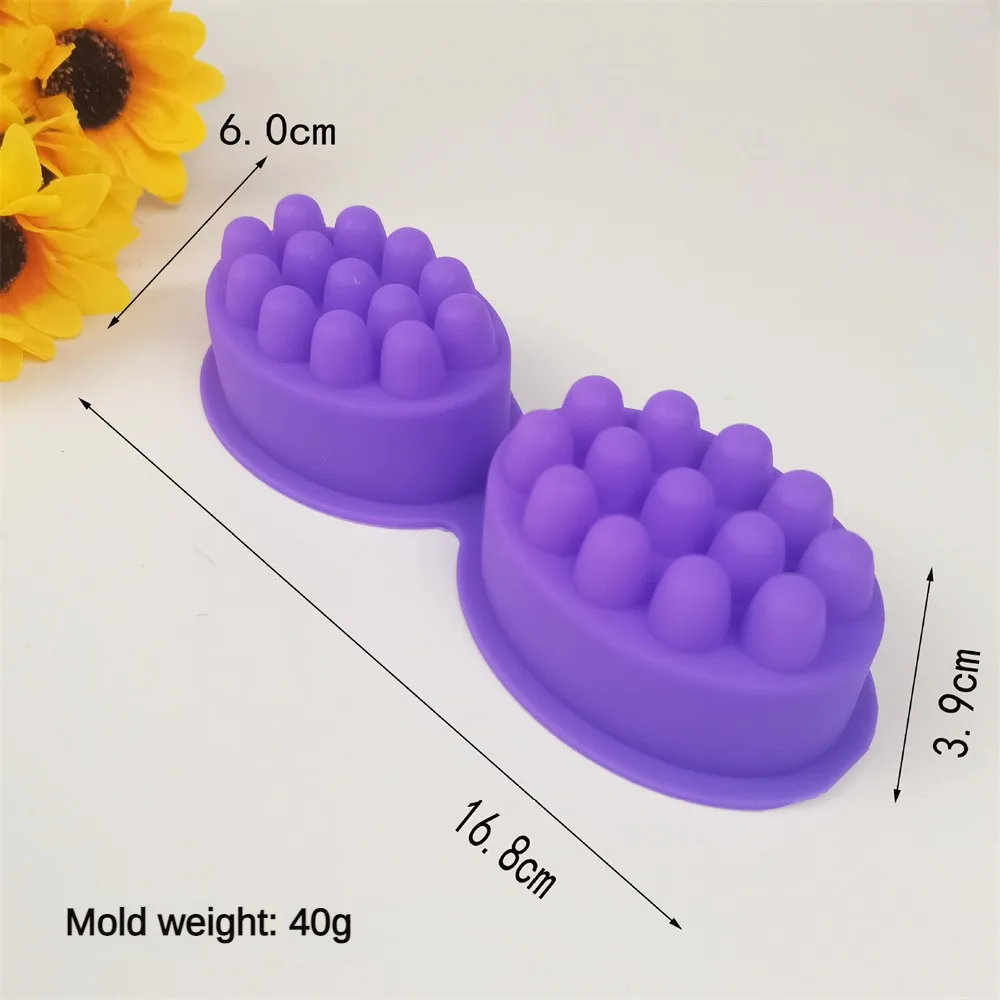 2 Hole Silicone Soap Mold Oval - Soap Making Kit For Beginners 评论和价格