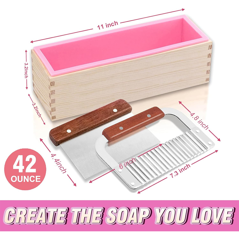 Rectangular Handmade Soap Mold - Soap Making Kit For Beginners 评论和价格