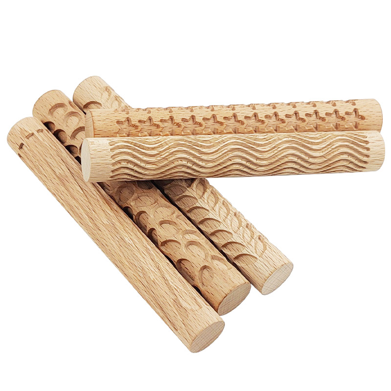 Wooden Texture Rolling Pin Cer - Soap Making Kit For Beginners 评论和价格