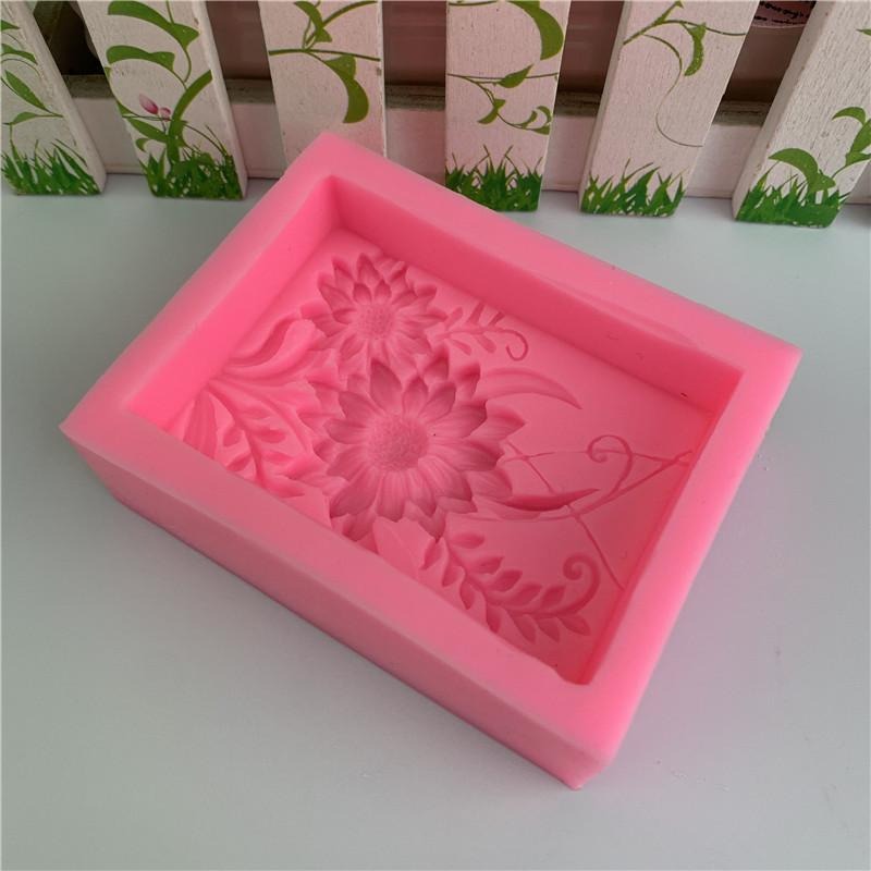 1pc 3D Square Rose Flower Sili - Soap Making Kit For Beginners 评论和价格