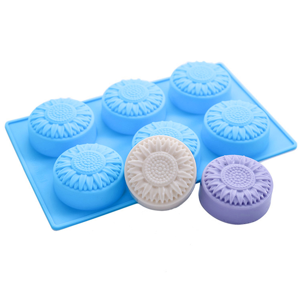 6 Cavity Silicone molds Flower - Soap Making Kit For Beginners 评论和价格