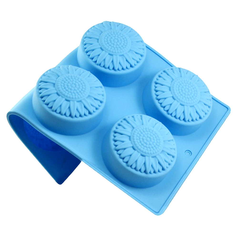 6 Cavity Silicone molds Flower - Soap Making Kit For Beginners 评论和价格